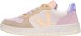 Veja V-10 Suede Multico Peach Sneakers Multicolor Dames - Thumbnail 12