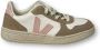 Veja Witte Leren Sneakers met Suède Inzetstukken Multicolor Dames - Thumbnail 9