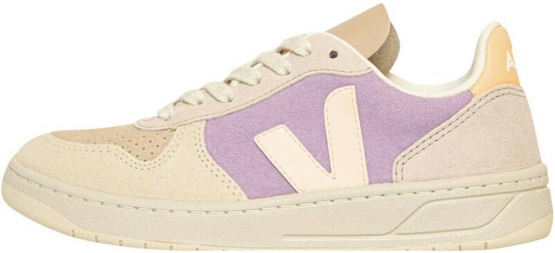 Veja V-10 Suede Sneakers Beige Dames