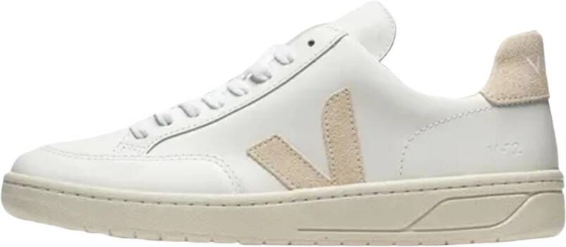 Veja V-12 herensandaal van zandkleurig en wit leer White Heren - Foto 10