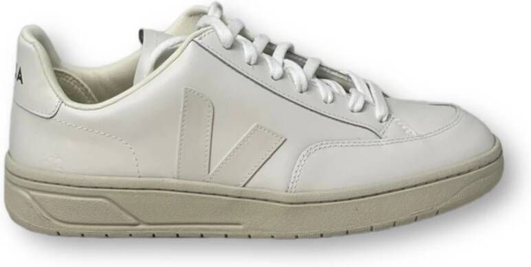 Veja Witte Leren Sneakers Logo Rubberen Zool White - Foto 10