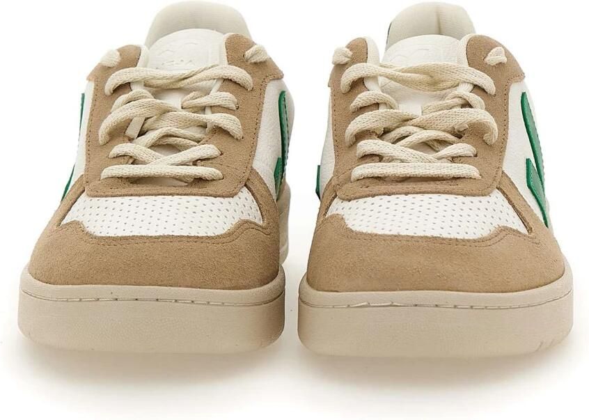 Veja Witte Leren Sneakers met Beige Suède Inzetstukken White - Foto 10
