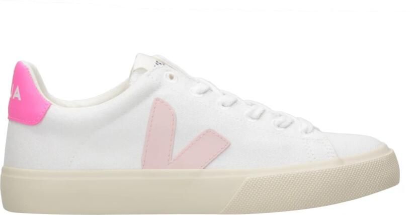 VEJA Lage Sneakers Dames Campo Canvas Wit