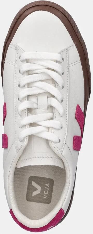 Veja Campo leren sneakers wit roze - Foto 3