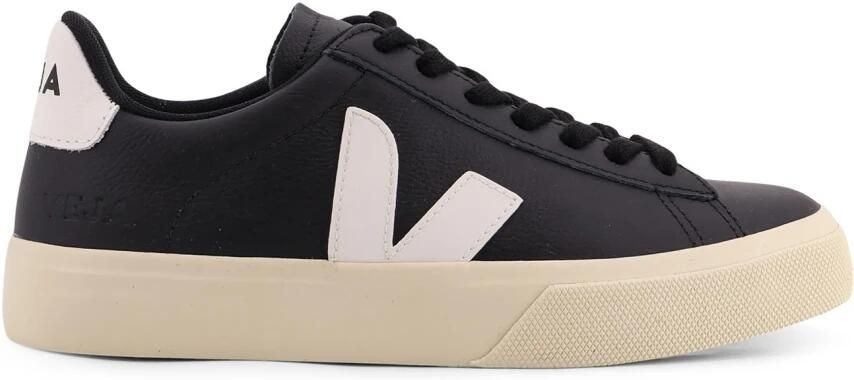 Veja Campo Sneakers in Black and White Chromefree Leather Zwart - Foto 8