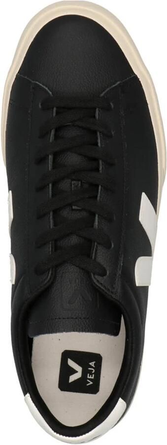Veja Campo Sneakers in Black and White Chromefree Leather Zwart - Foto 10