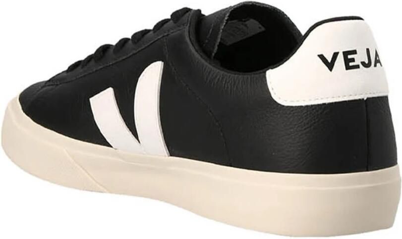 Veja Campo Sneakers in Black and White Chromefree Leather Zwart - Foto 8