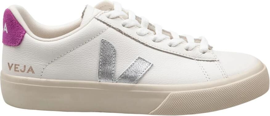 Veja Witte Leren Sneakers Campo Stijl - Foto 4