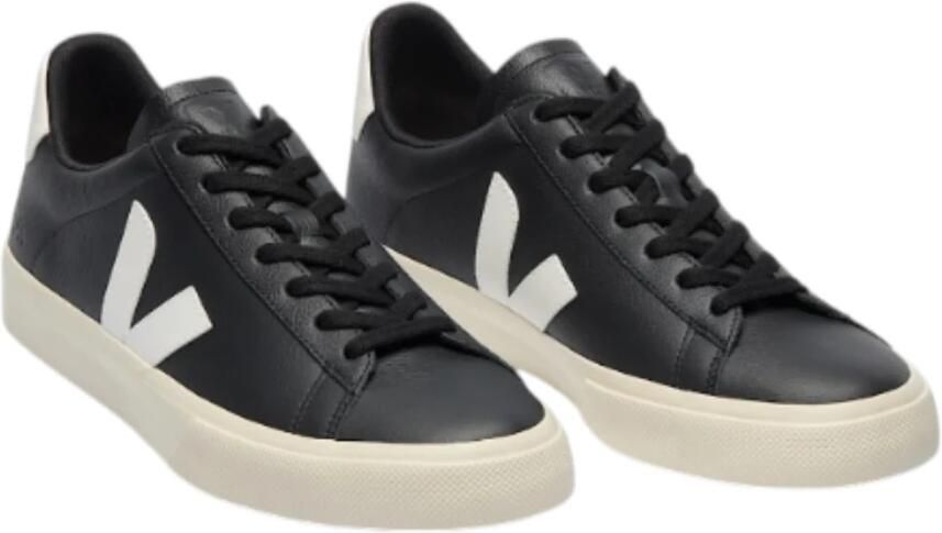 Veja Campo Sneakers in Black and White Chromefree Leather Zwart - Foto 13