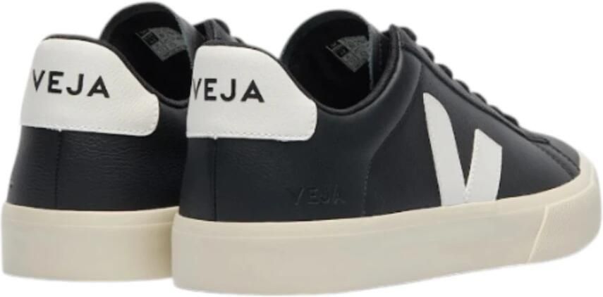 Veja Campo Sneakers in Black and White Chromefree Leather Zwart - Foto 14