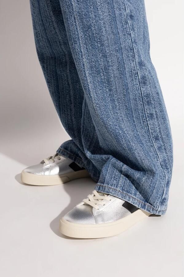 VEJA Lage Sneakers Dames Campo Leer Zilver - Foto 3