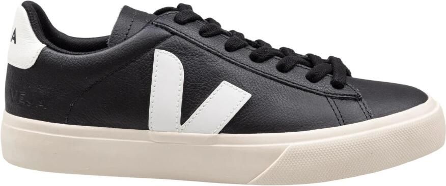 Veja Campo Sneakers in Black and White Chromefree Leather Zwart - Foto 9