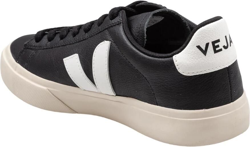 Veja Campo Sneakers in Black and White Chromefree Leather Zwart - Foto 6