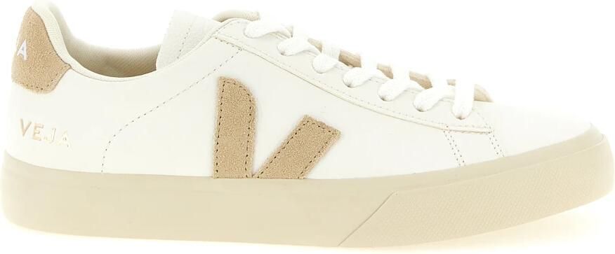 Veja Campo leren sneakers wit beige - Foto 7