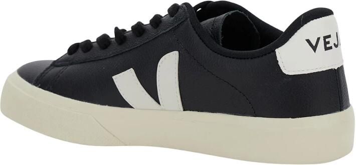 Veja Campo Sneakers in Black and White Chromefree Leather Zwart - Foto 16