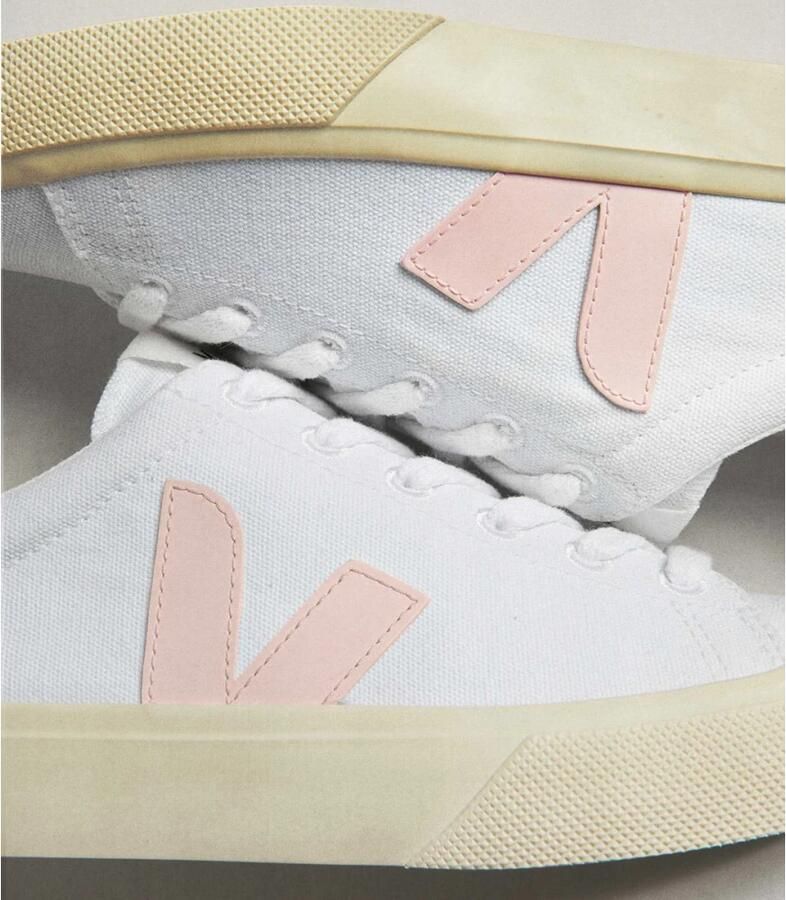 VEJA Lage Sneakers Dames Campo Maat: 36 Materiaal: Canvas Kleur: Wit - Foto 4