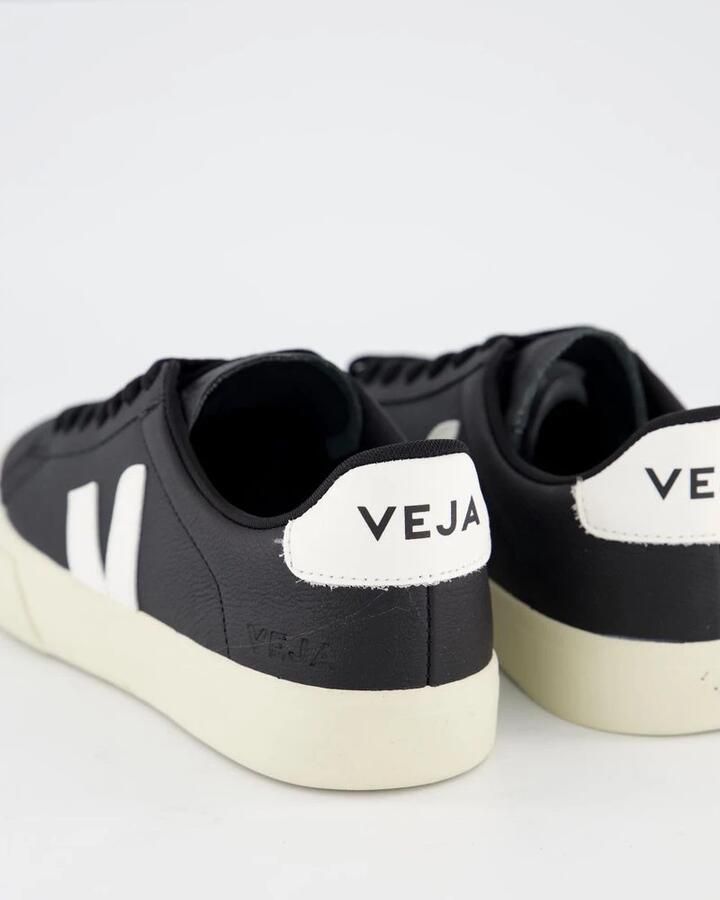 Veja Campo Sneakers in Black and White Chromefree Leather Zwart - Foto 12