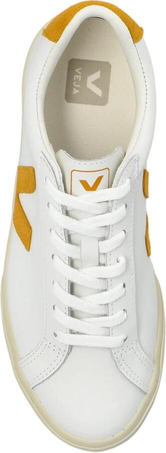 Veja WitMosterd Leren Sneakers White Dames