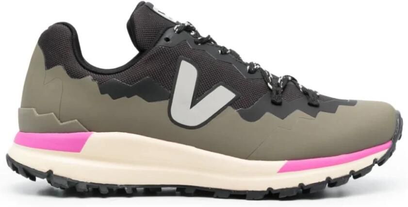 Veja Fitz Roy Trek-Shell Wandelschoenen Dames Black Oxford Grey Kaki