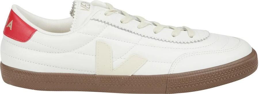 Veja Gewatteerde leren sneakers met logodetail
