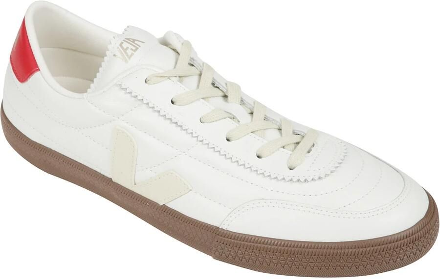 Veja Gewatteerde leren sneakers met logodetail - Foto 2