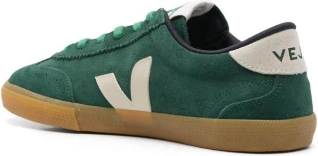 Veja Groene Suède Volley Sneakers Green - Foto 4