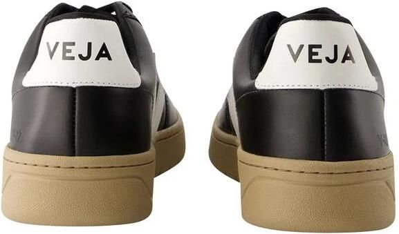 Veja V-12 Leren Sneakers Zwart Wit Black - Foto 5