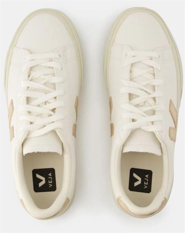 Veja Multicolore Leren Sneakers Wit Platine White Dames - Foto 5