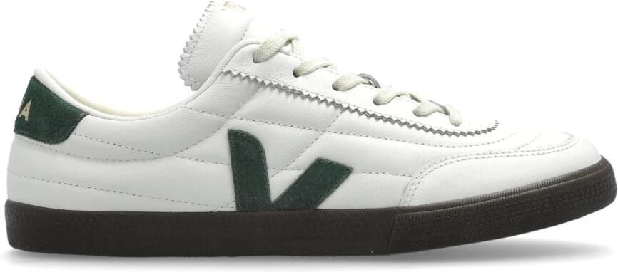 Veja Witte leren sneakers met Cyprus adelaar