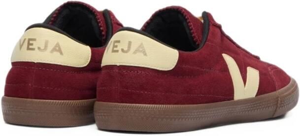 Veja Bordeauxrode Leren Sneakers met Suède Details - Foto 7