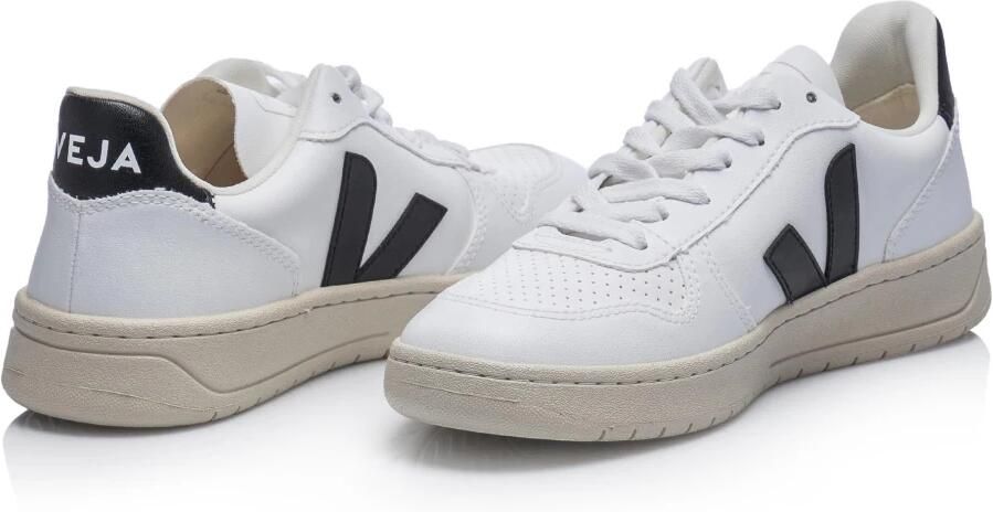 Veja V-10 den Patch Logo Geperforeerde Details Rubberen Zool White - Foto 4