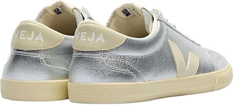 Veja Zilveren Sneakers met Witte V-Detail - Foto 4