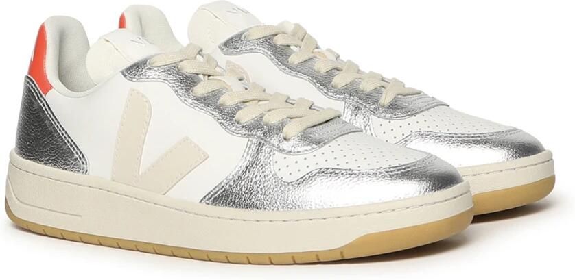 VEJA Lage Sneakers Dames V-10 Maat: 40 Materiaal: Leer Kleur: Wit