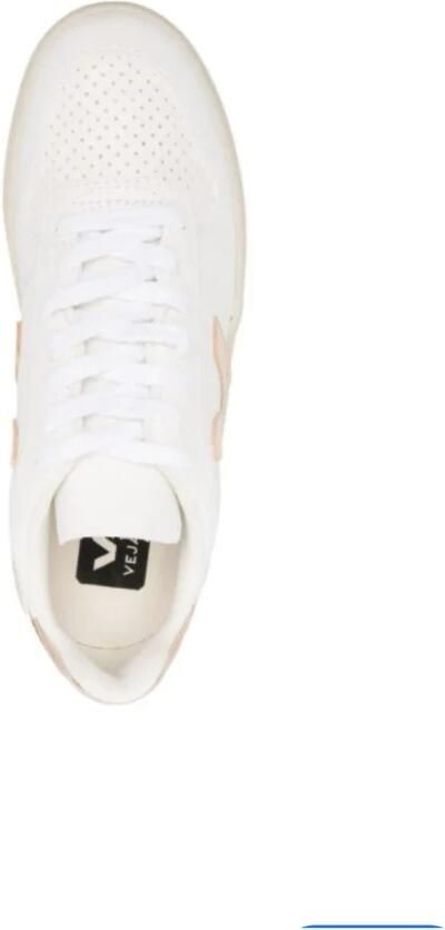 Veja V-10 Chromefree Leather Sneakers Wit Platine Vx0502935 White - Foto 12