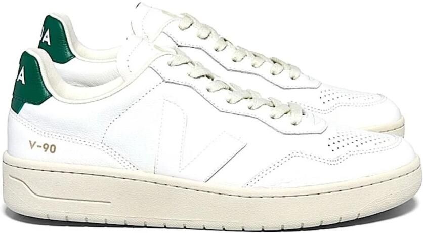 Veja Witte Leren Sneakers Gestructureerd Kalfsleer White Heren - Foto 2