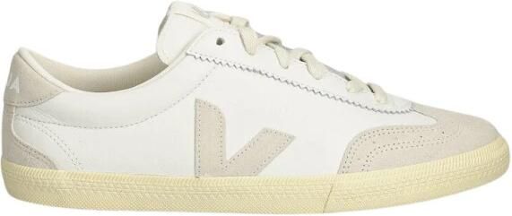 Veja Witte Leren Sneakers Stijlvol Comfort White