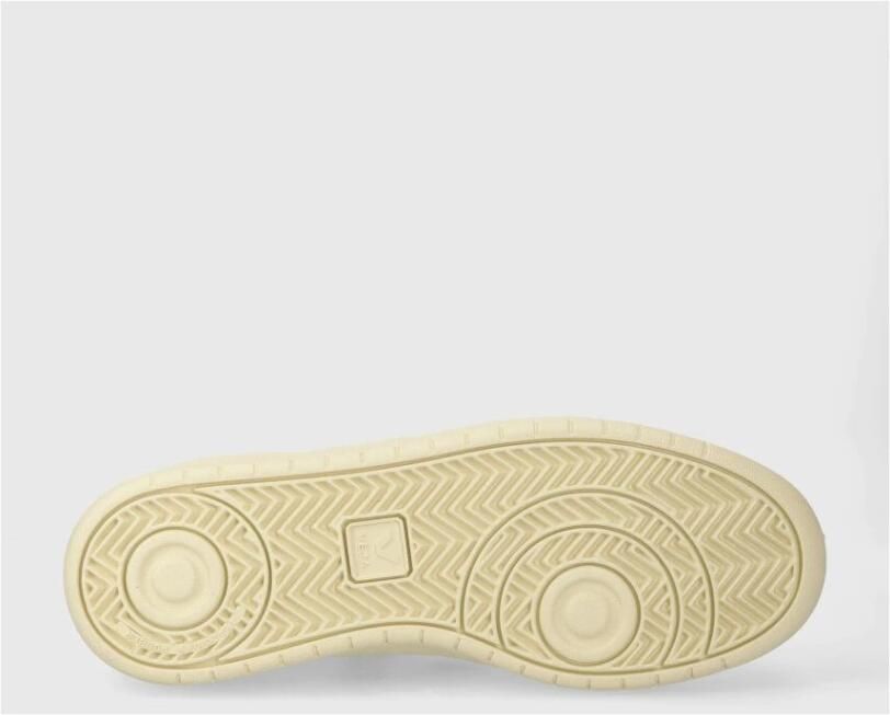 Veja Witte Leren Sneakers Ronde Neus Logo White Heren - Foto 3