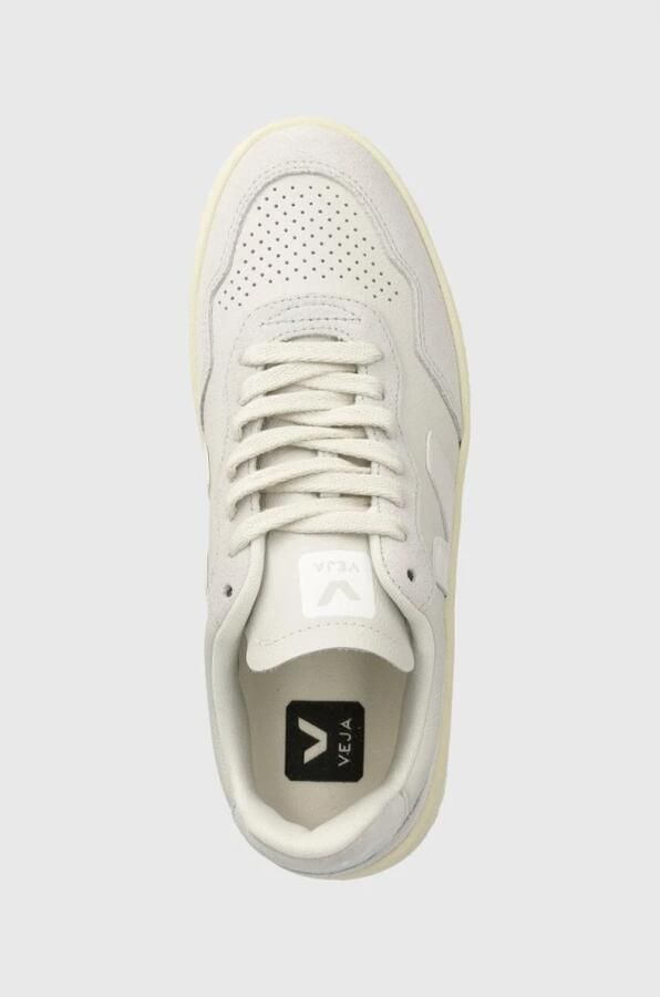 Veja Witte sneakers met grijze suède inzetstukken White - Foto 3