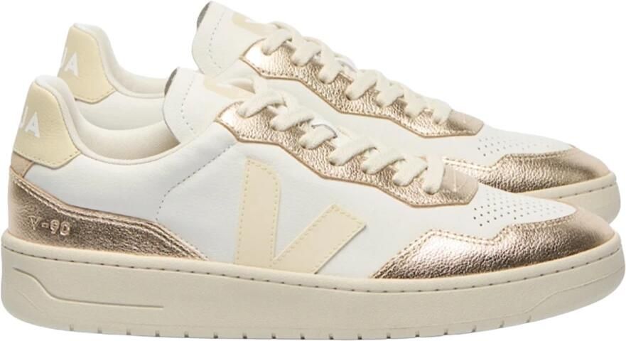 Veja V-90 O.T. Sneakers White Calcaire Platine - Foto 10