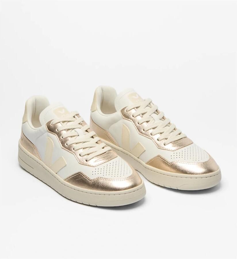 Veja V-90 O.T. Sneakers White Calcaire Platine - Foto 6