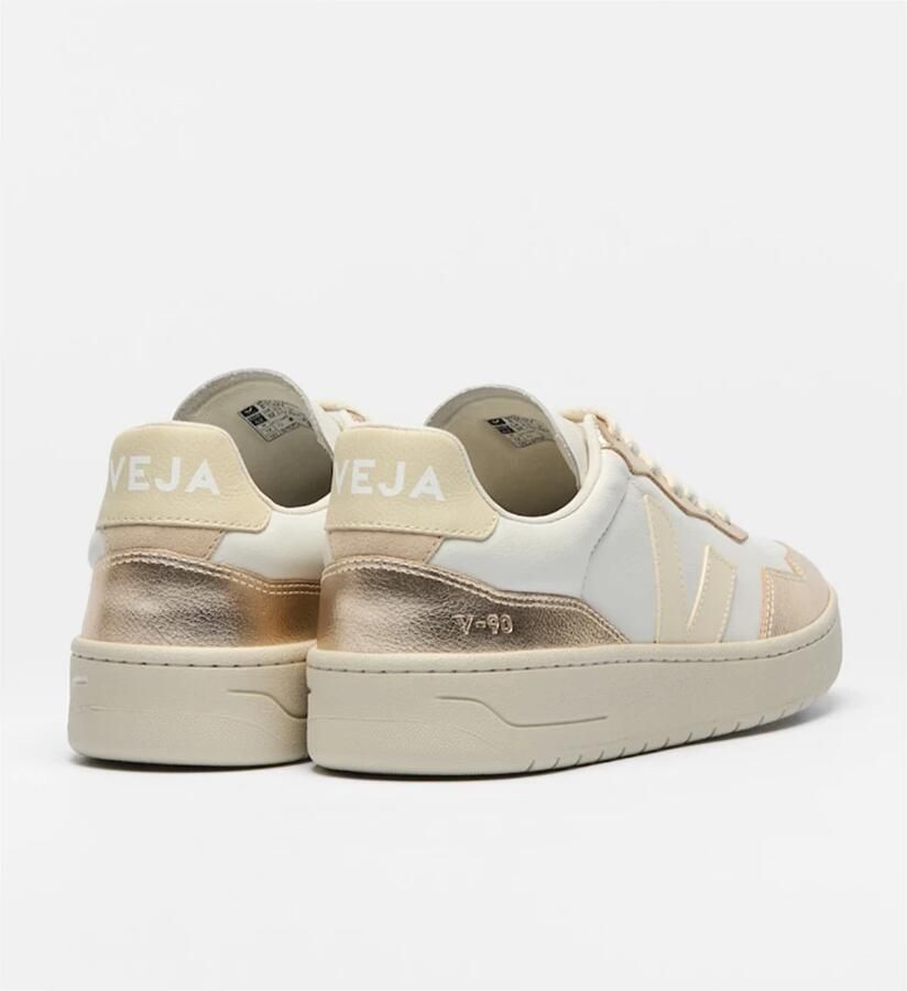Veja V-90 O.T. Sneakers White Calcaire Platine - Foto 3