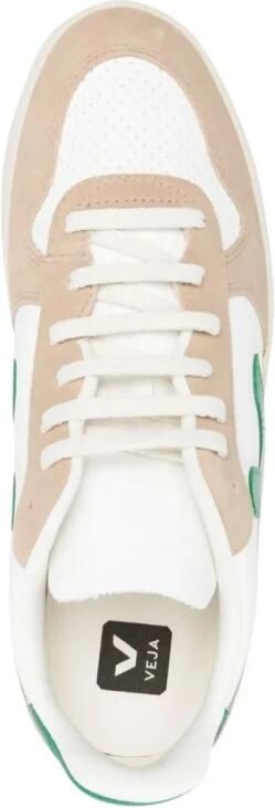 Veja Witte Leren Sneakers met Beige Suède Inzetstukken White - Foto 18
