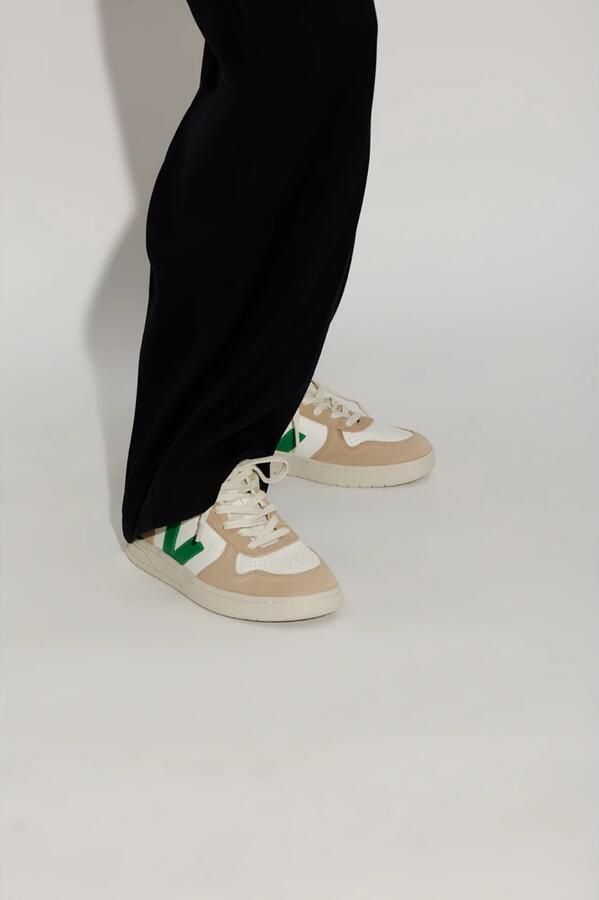 Veja Witte Leren Sneakers met Beige Suède Inzetstukken White - Foto 6