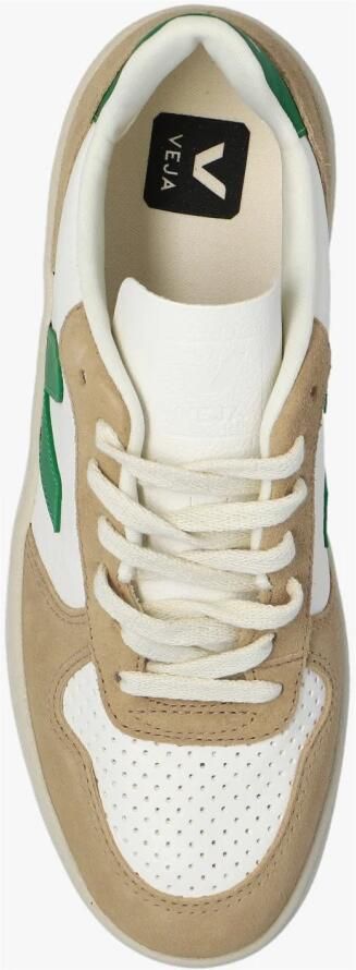 Veja Witte Leren Sneakers met Beige Suède Inzetstukken White - Foto 14