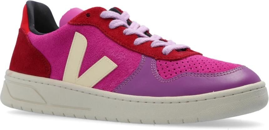 Veja Sportschoenen V-10 Suede Pink Dames - Foto 5