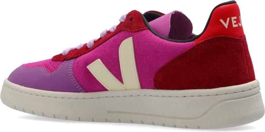 Veja Sportschoenen V-10 Suede Pink Dames - Foto 4