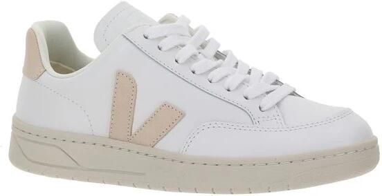 Veja V-12 herensandaal van zandkleurig en wit leer White Heren - Foto 17