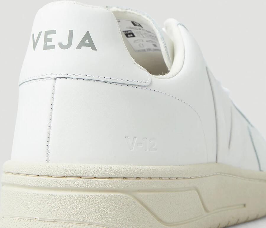 Veja Witte Leren Sneakers Logo Rubberen Zool White - Foto 6
