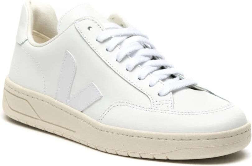Veja Witte Leren Sneakers Logo Rubberen Zool White - Foto 5