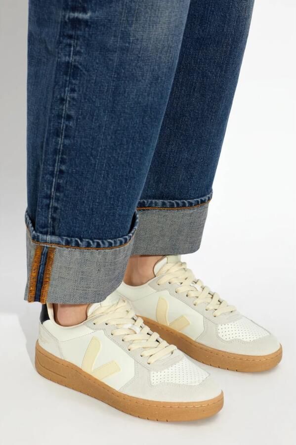 VEJA Lage Sneakers Dames V-82 Leer Beige - Foto 2